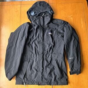 Vintage Patagonia Women's Liquid Sky Gore-Tex Rain Jacket Shell Black Size XS
